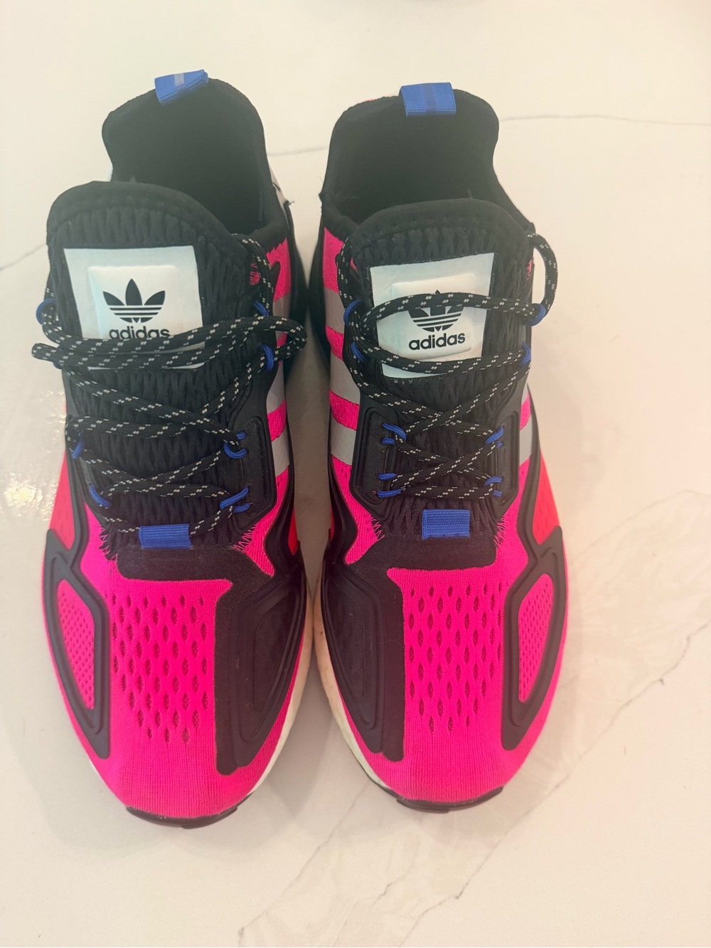 adidas Women Hot Pink Black Athletic Sneakers